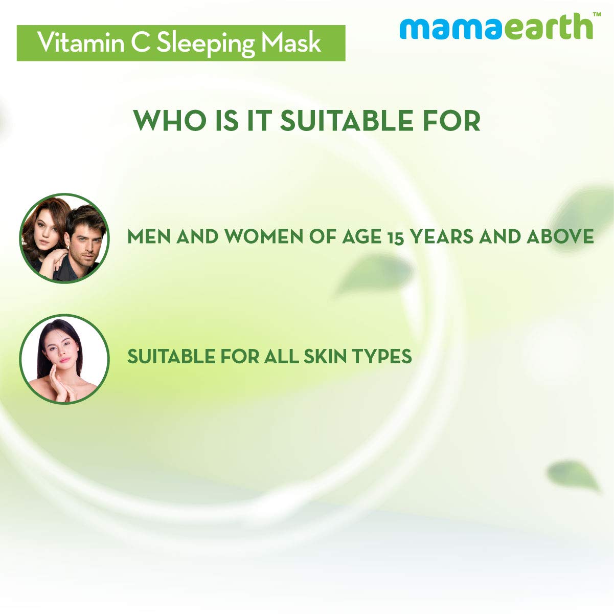 Mamaearth Vitamin C Sleeping Mask, Night Cream For Women, for Skin Illumination - 100 g