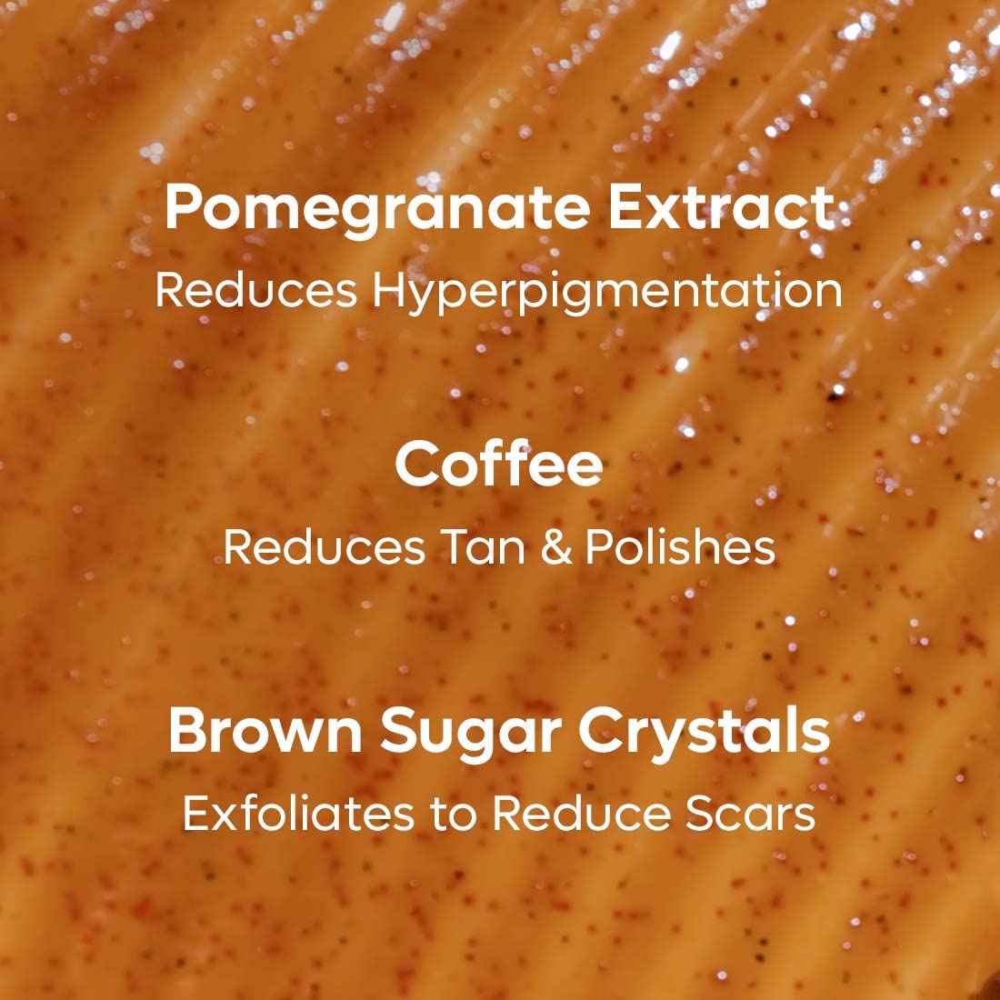 mCaffeine Coffee Sugar Body Scrub with Pomegranate for Gentle Exfoliation & Smoothening, 250g