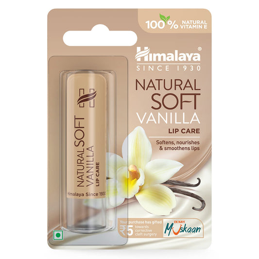 Himalaya Natural Soft Vanilla Lip Balm Care, 4.5g