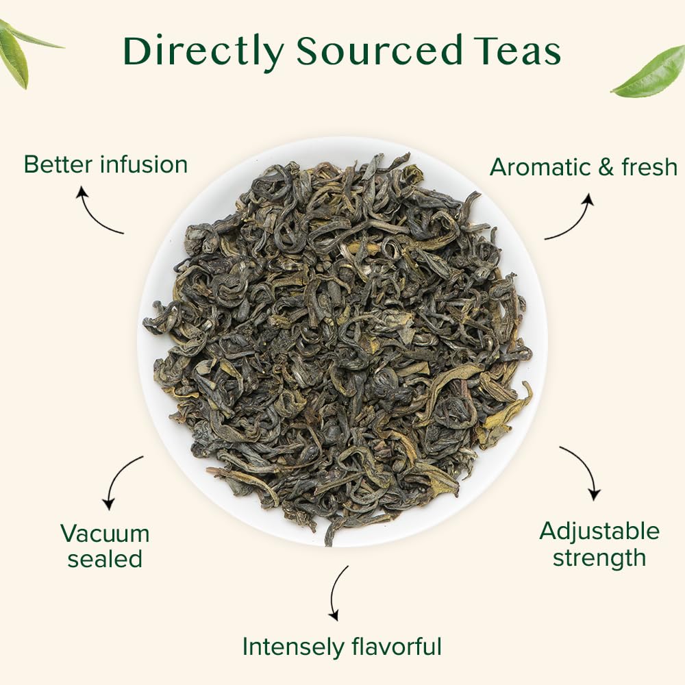 VAHDAM Green Tea Leaves from Himalayas (50+ Cups, 100g)