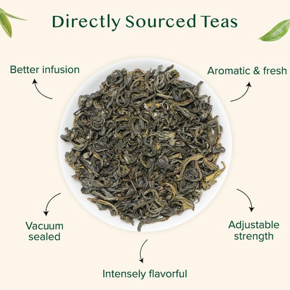 VAHDAM Green Tea Leaves from Himalayas (50+ Cups, 100g)