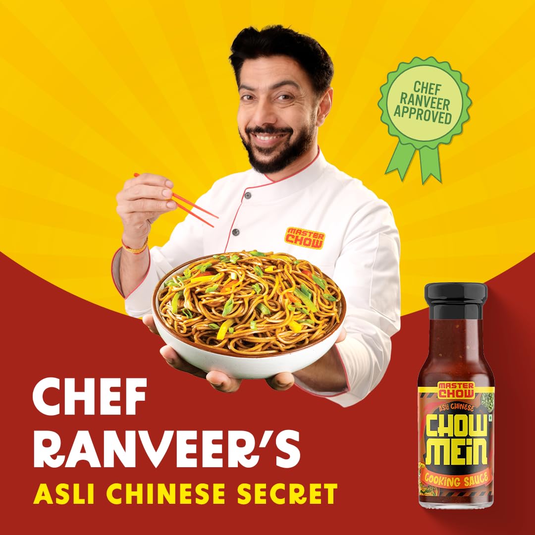 MasterChow Indo-Chinese Chowmein Sauce - Noodle Cooking Sauce, 200gm