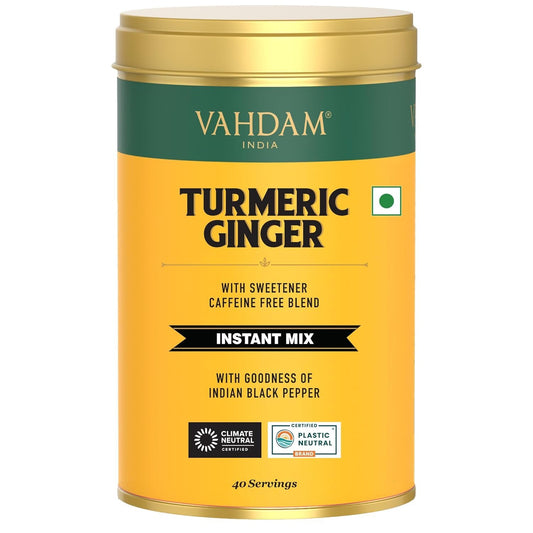 VAHDAM, Turmeric Ginger Instant Mix (40+ Cups)