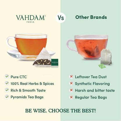 VAHDAM, Sweet Cinnamon Masala Chai Tea Bags (15 bags)