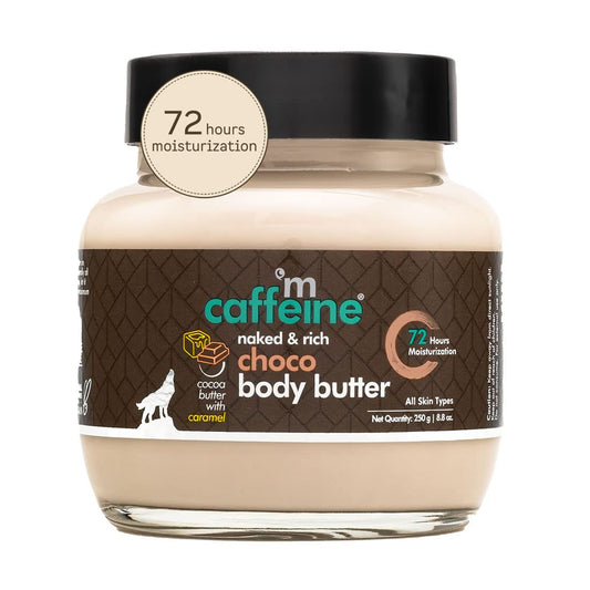 mcaffeine Shea Body Butter For Dry Skin For Both Women And Men - With Cocoa Butter & Caffeine, 250gm