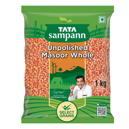 Tata Sampann Masoor Dal, Whole, 1kg