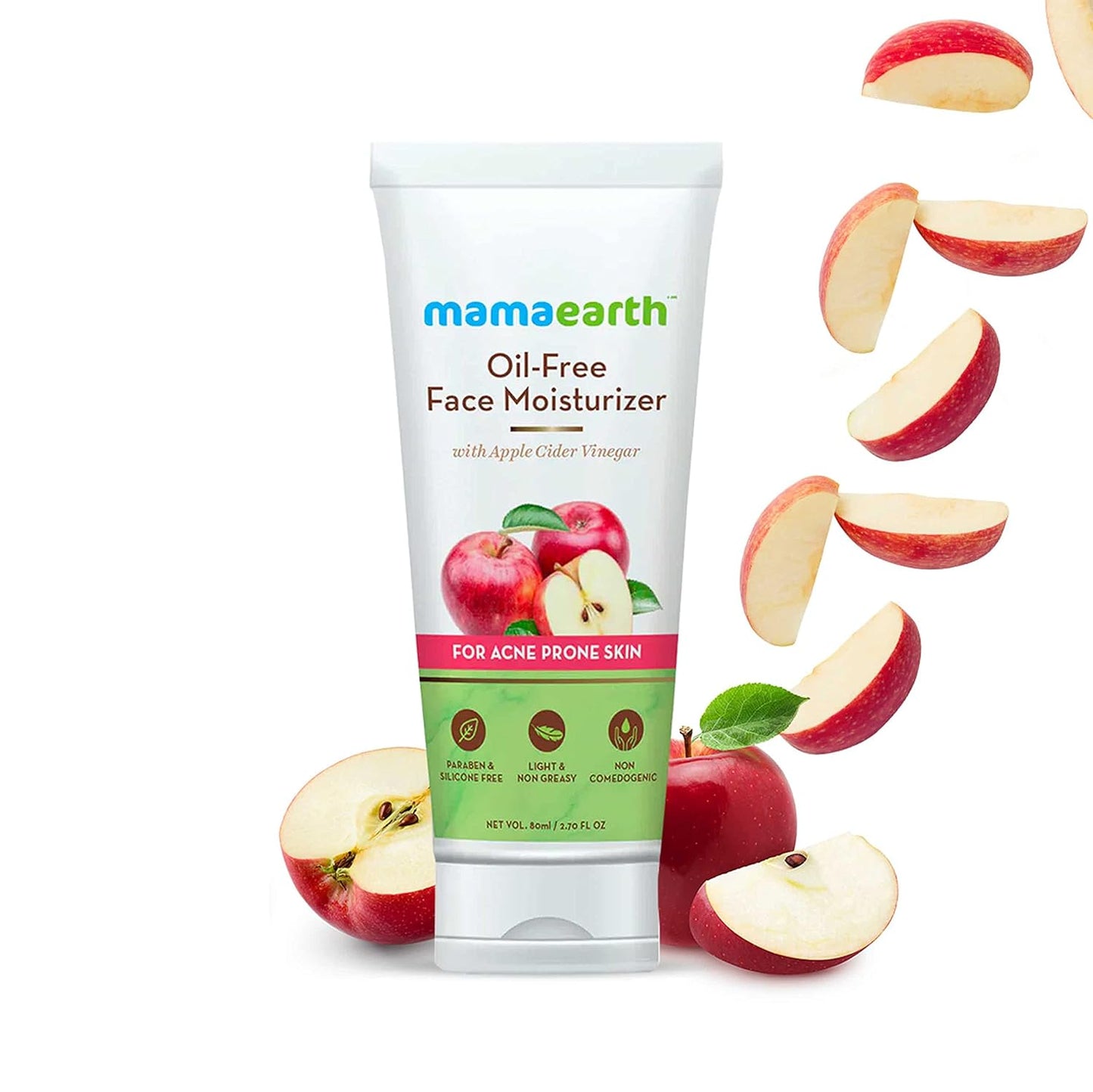 Mamaearth Oil-Free Moisturizer For Face With Apple Cider Vinegar For Acne Prone Skin, 80 ml