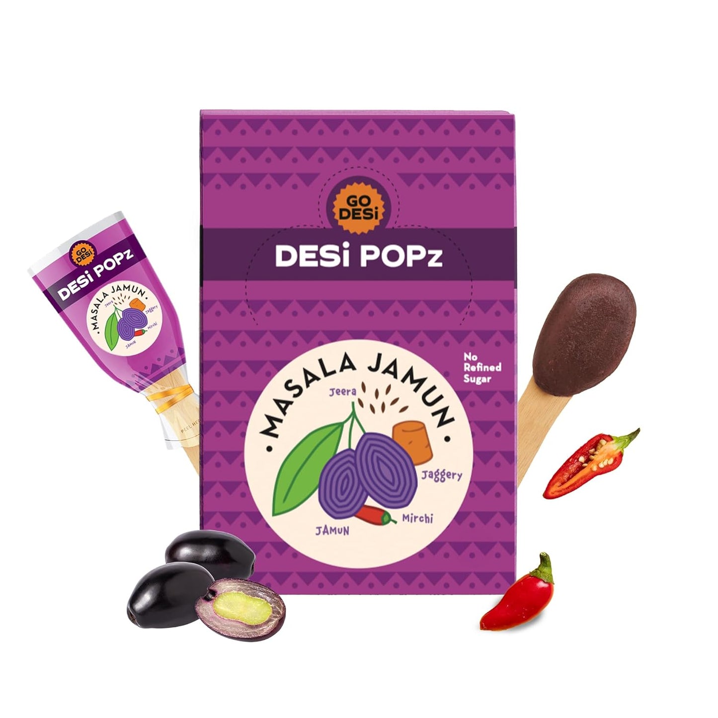 GO DESi Masala Jamun, 50 Pcs, DESi POPz