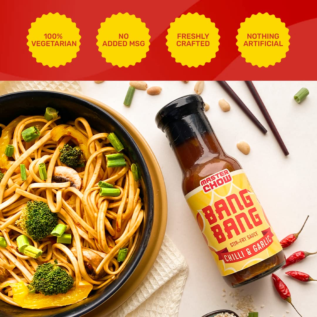 MasterChow Chilli Garlic Stir Fry Cooking Sauce (220 gm)