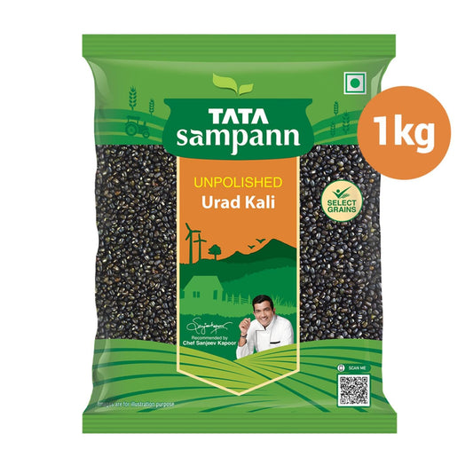 Tata Sampann Unpolished Urad Kali, 1kg