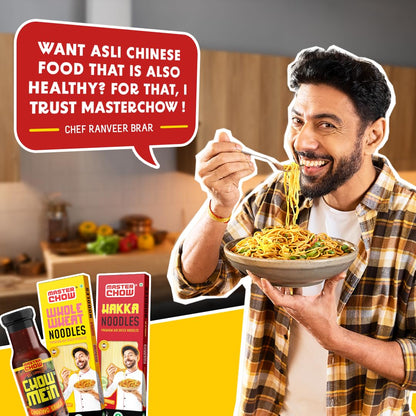 MasterChow Indo-Chinese Chowmein Sauce - Noodle Cooking Sauce, 200gm