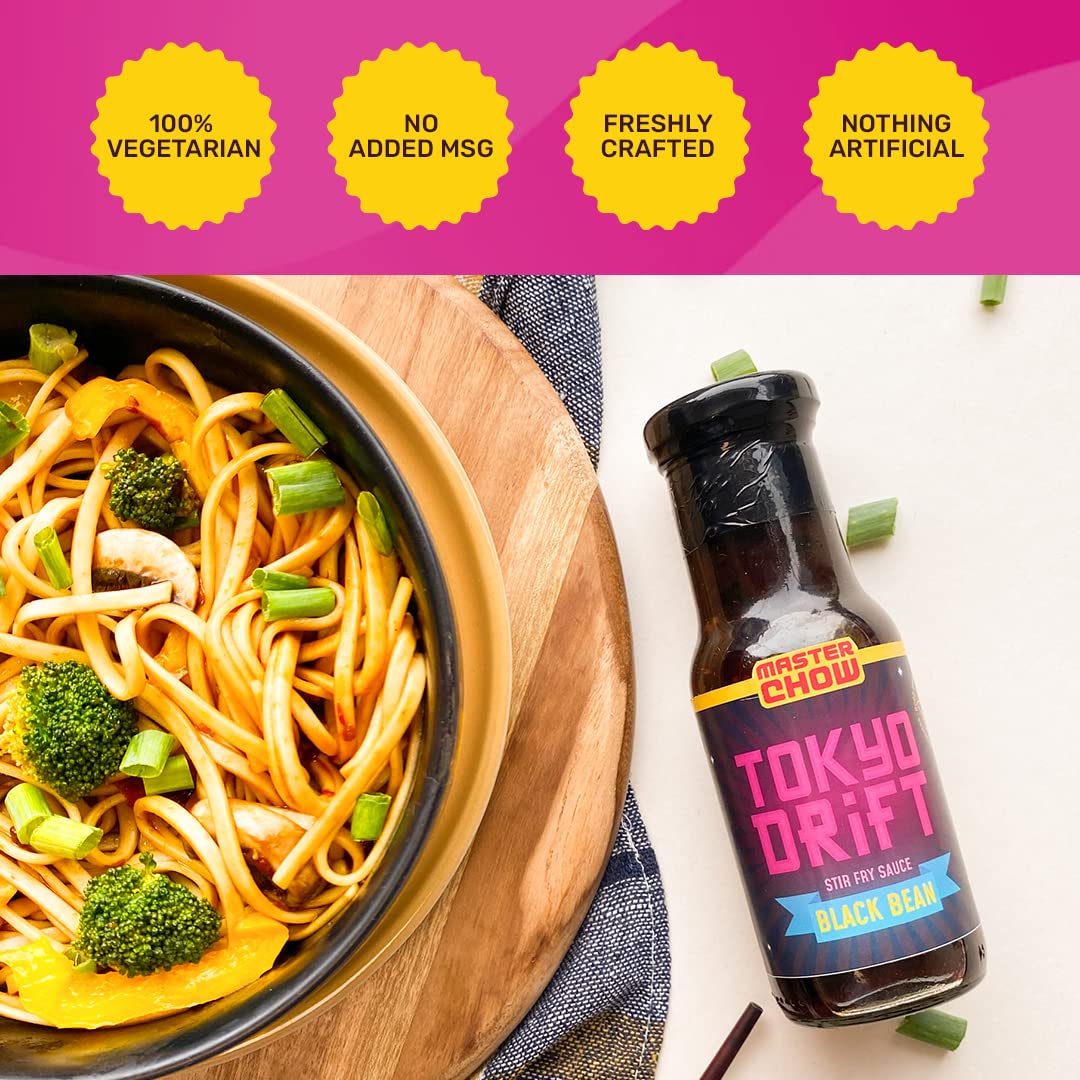 MasterChow Black Bean, Chilli & Garlic Stir Fry Cooking Sauce - 220 GMS