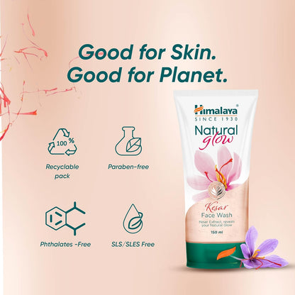 Himalaya Natural Glow Kesar Face Wash, 150ml