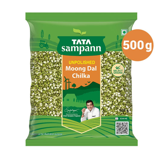 Tata Sampann Unpolished Moong Dal (Chilka), 500g