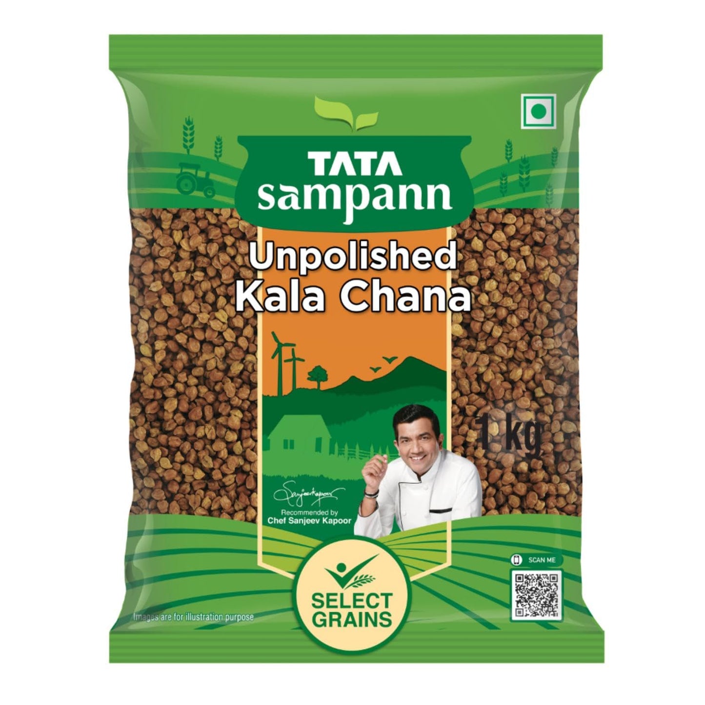 Tata Sampann Unpolished Kala Chana, 1kg