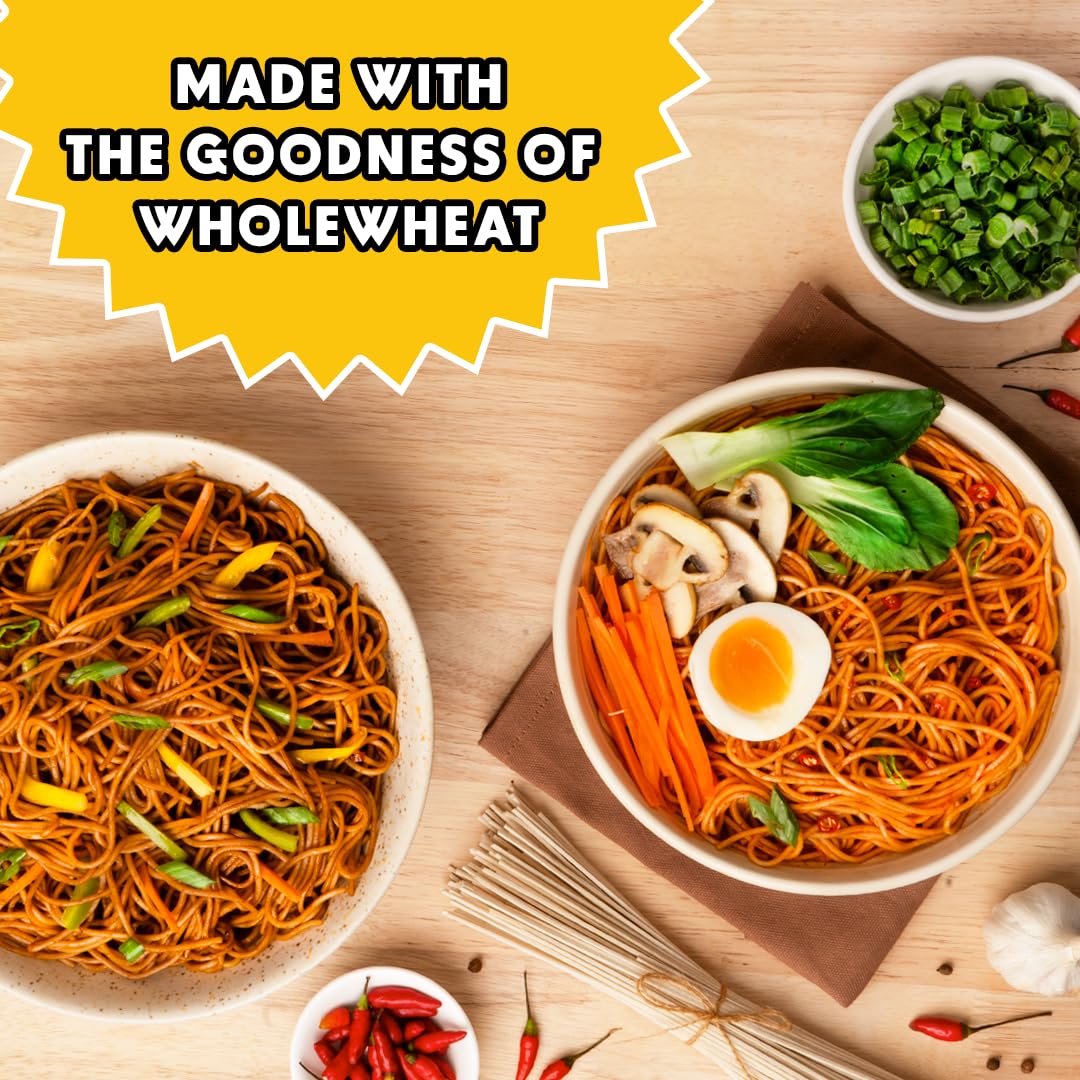 MasterChow Healthy Whole Wheat Noodles- Pack of 2, 300gm each