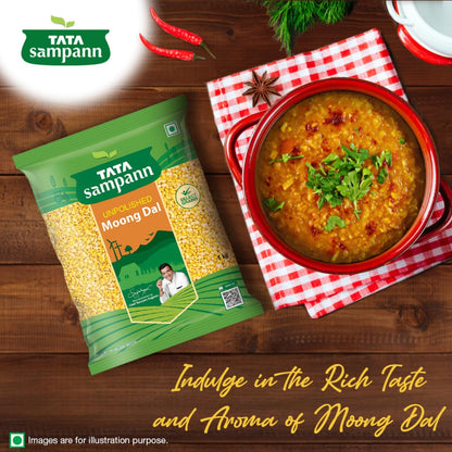 Tata Sampann Unpolished Moong Dal (Split), 1Kg