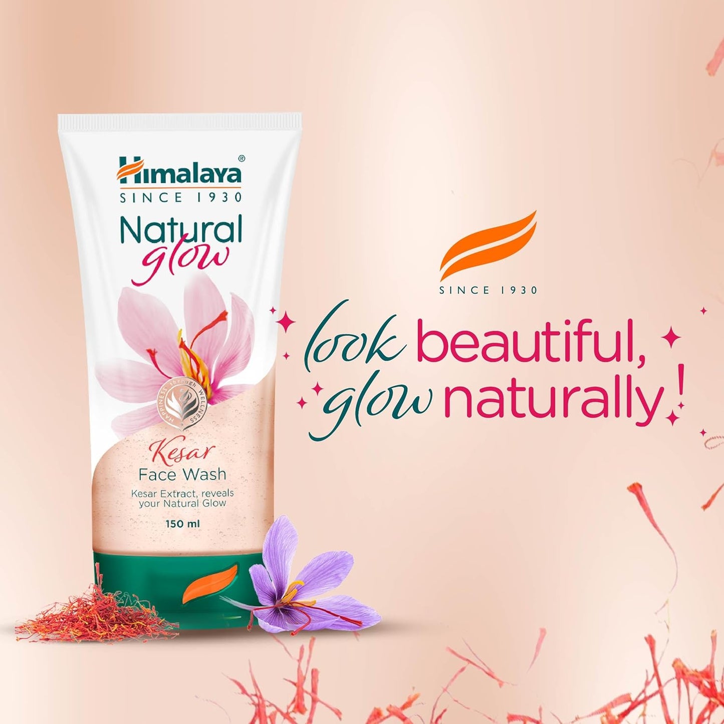 Himalaya Natural Glow Kesar Face Wash, 150ml