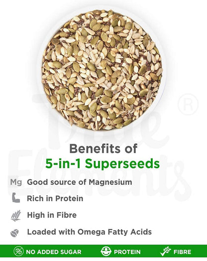 True Elements Mixed Seeds for Eating - 5 in 1 Seeds Mix 250gm