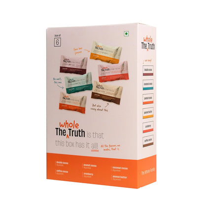 The Whole Truth - Protein Bars | All-in-One | Pack of 6 x 52 g each