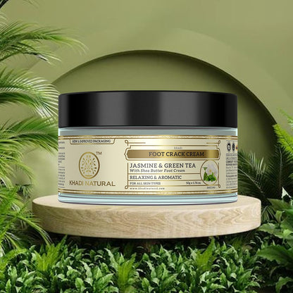 Khadi Natural Jasmine and Green Tea Herbal Foot Crack Cream
