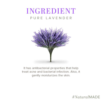 Khadi Natural Lavender Soap | Herbal Bathing Soap for Healthy Skin
