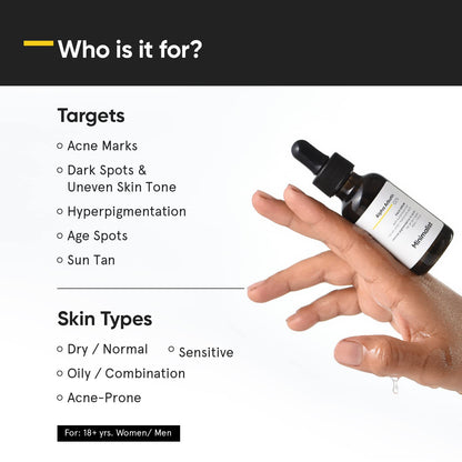 Minimalist 2% Alpha Arbutin Serum for Pigmentation & Dark Spots Removal