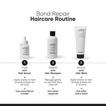 Minimalist Bond Repair Shampoo For Damaged, Dry & Frizzy Hair