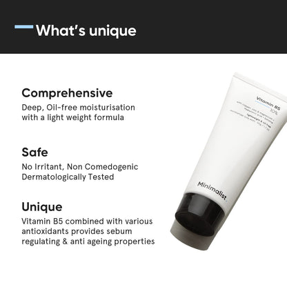Minimalist 10% Vitamin B5 Gel Face Moisturizer For Oily & Acne Prone Skin